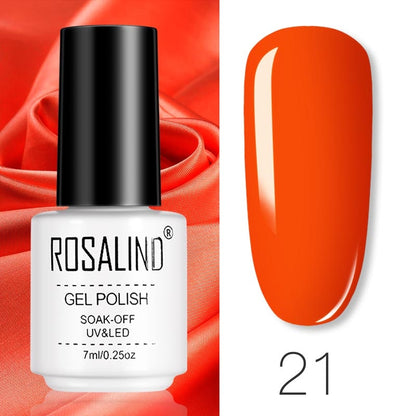 ROSALIND Gel Polish Set – Semi-Permanent UV/LED Gel Nagellack + Top Coat (Soak Off) | Maniküre & Nail Art