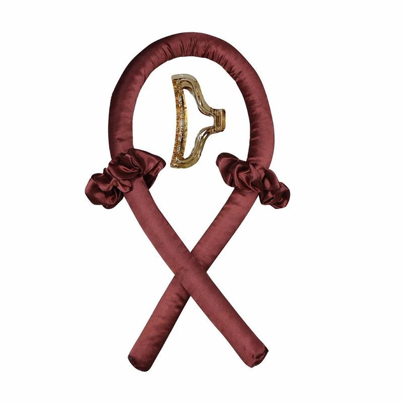 Lockenband ohne Hitze (Heatless Curling Rod Headband) – Haarband/Lockenstab zum Locken ohne Wärme, mit Ribbon-Haarrollern; weiches Schlaf-Haarband