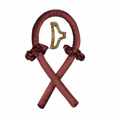 Lockenband ohne Hitze (Heatless Curling Rod Headband) – Haarband/Lockenstab zum Locken ohne Wärme, mit Ribbon-Haarrollern; weiches Schlaf-Haarband