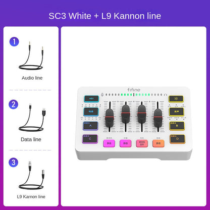 FIFINE SC3 Game & Live-Streaming Set – USB Mikrofon + Externe Soundkarte (Full Set)