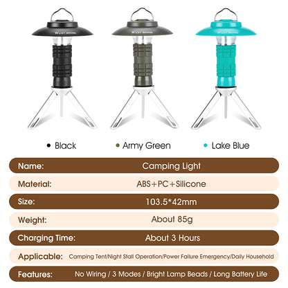 Outdoor-Campinglampe im Leuchtturm-Design – LED-Haushalts- & Zeltlampe – tragbare Notfallleuchte mit Magnetbefestigung