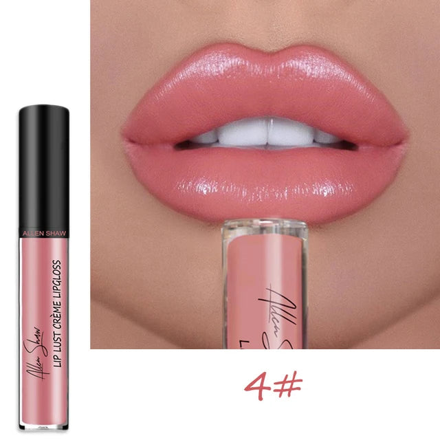 Nude Liquid Lip Glaze – Glänzender Lip Gloss mit Schimmer/Glitzer, feuchtigkeitsspendend & langanhaltend