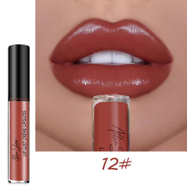 Nude Liquid Lip Glaze – Glänzender Lip Gloss mit Schimmer/Glitzer, feuchtigkeitsspendend & langanhaltend