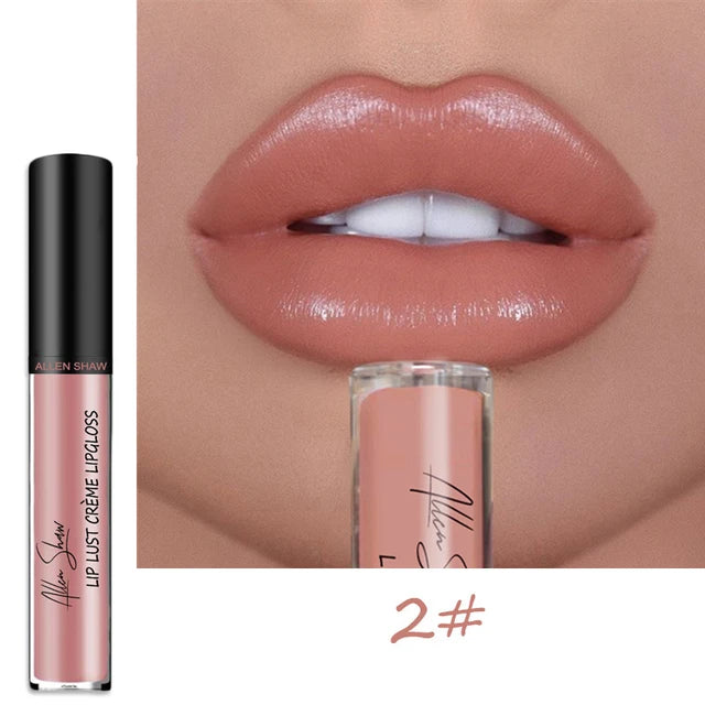 Nude Liquid Lip Glaze – Glänzender Lip Gloss mit Schimmer/Glitzer, feuchtigkeitsspendend & langanhaltend