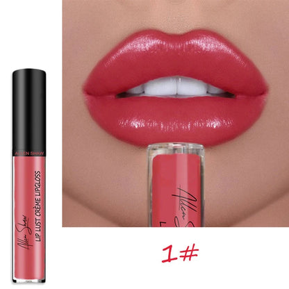 Nude Liquid Lip Glaze – Glänzender Lip Gloss mit Schimmer/Glitzer, feuchtigkeitsspendend & langanhaltend
