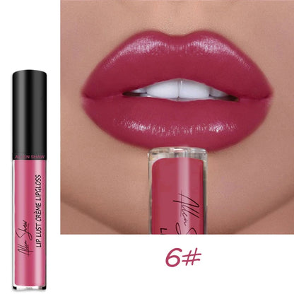 Nude Liquid Lip Glaze – Glänzender Lip Gloss mit Schimmer/Glitzer, feuchtigkeitsspendend & langanhaltend