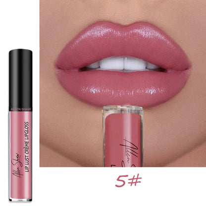 Nude Liquid Lip Glaze – Glänzender Lip Gloss mit Schimmer/Glitzer, feuchtigkeitsspendend & langanhaltend