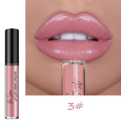 Nude Liquid Lip Glaze – Glänzender Lip Gloss mit Schimmer/Glitzer, feuchtigkeitsspendend & langanhaltend