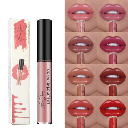 Nude Liquid Lip Glaze – Glänzender Lip Gloss mit Schimmer/Glitzer, feuchtigkeitsspendend & langanhaltend