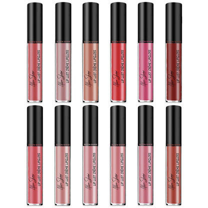 Nude Liquid Lip Glaze – Glänzender Lip Gloss mit Schimmer/Glitzer, feuchtigkeitsspendend & langanhaltend