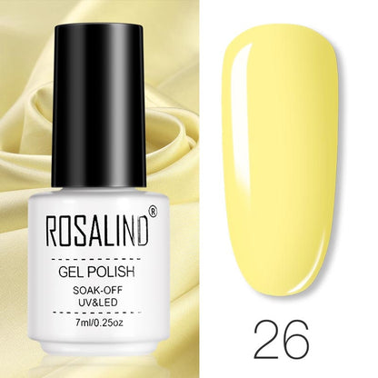 ROSALIND Gel Polish Set – Semi-Permanent UV/LED Gel Nagellack + Top Coat (Soak Off) | Maniküre & Nail Art