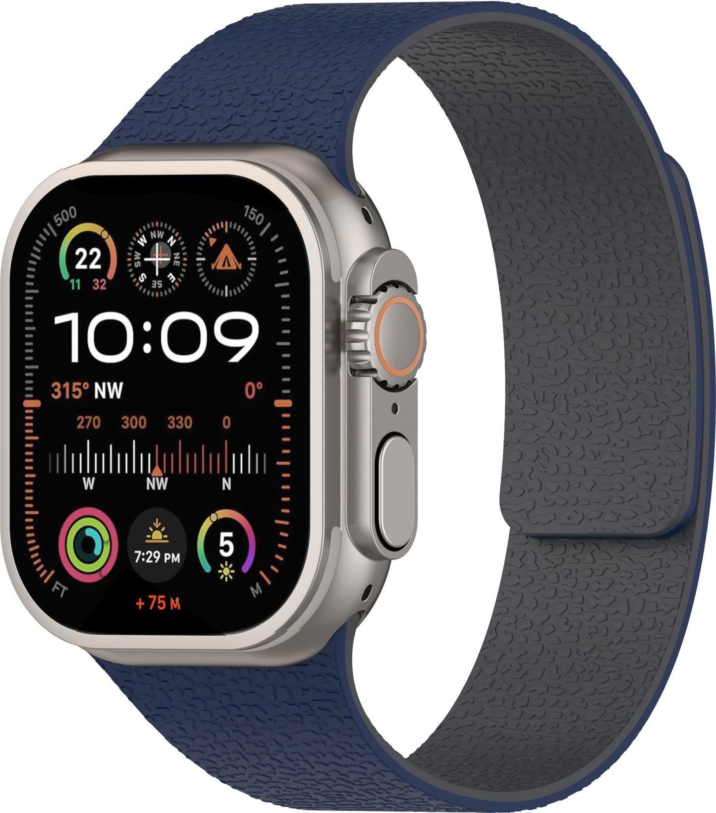 Silikon-Armband für Apple Watch / Huawei Watch 5 / Samsung GT5 – Magnetverschluss & Lychee-Pattern