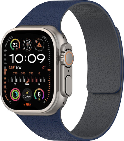 Silikon-Armband für Apple Watch / Huawei Watch 5 / Samsung GT5 – Magnetverschluss & Lychee-Pattern