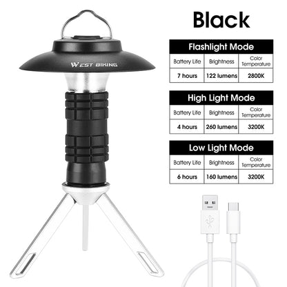Outdoor-Campinglampe im Leuchtturm-Design – LED-Haushalts- & Zeltlampe – tragbare Notfallleuchte mit Magnetbefestigung