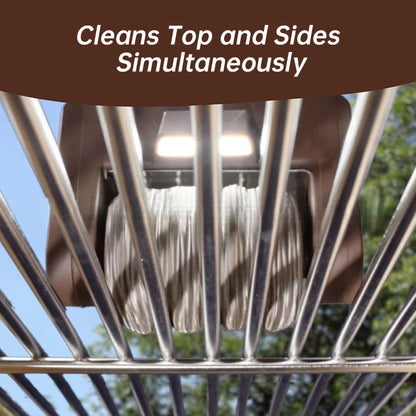 Wiederaufladbare elektrische Grillbürste mit Rollenkopf – Edelstahl