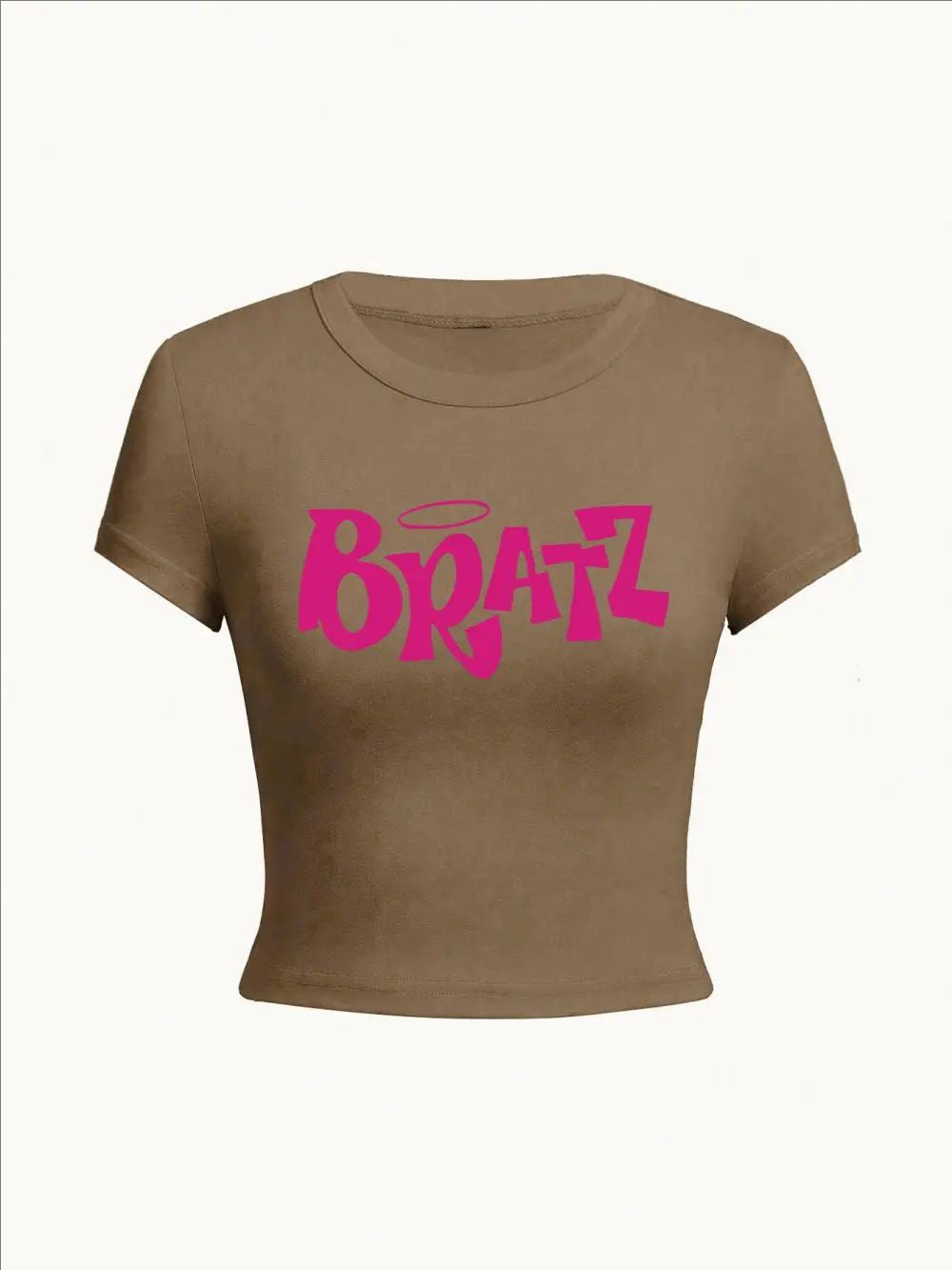 Modisches Sommer-Top mit Buchstaben-Print – figurbetontes, kurzärmeliges T-Shirt im „Spicy Girl“-Style (casual & bequem)