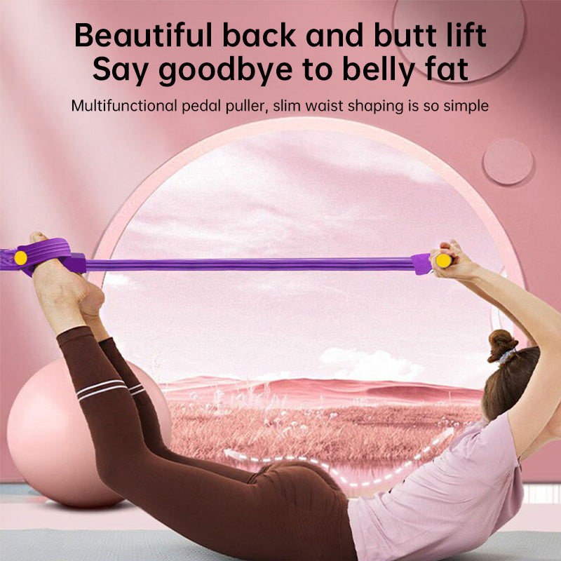 6-in-1 Multifunktionales Widerstandsband-Set für Ganzkörpertraining.