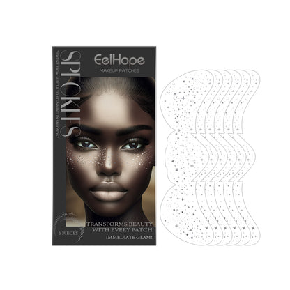 Eelhope Freckle Spot Makeup Patches – Glitzer Spot Tattoo Sticker für Sommersprossen-Look & Kontur (Easy Apply)