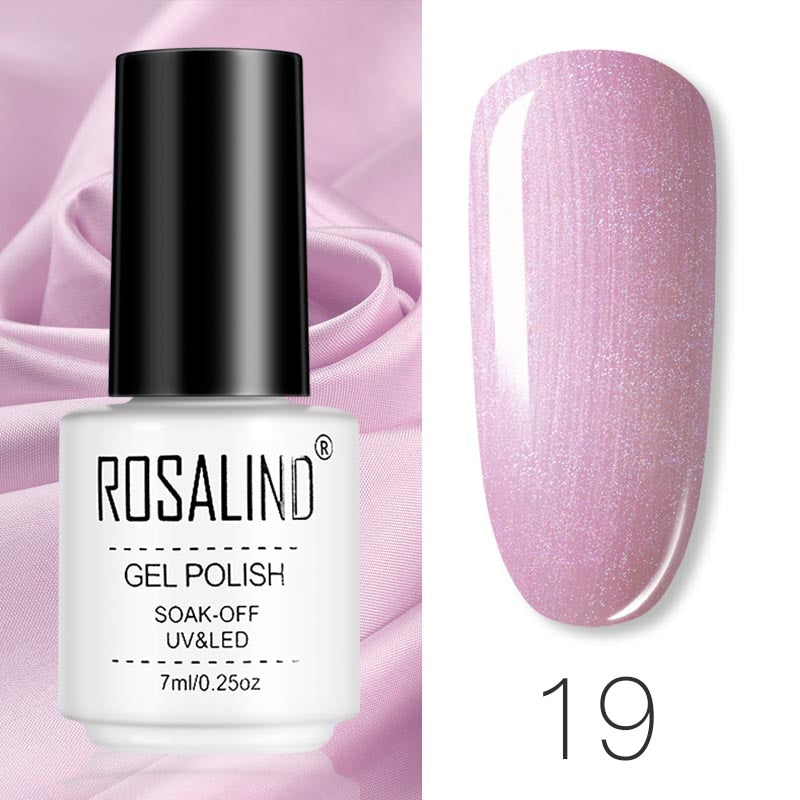 ROSALIND Gel Polish Set – Semi-Permanent UV/LED Gel Nagellack + Top Coat (Soak Off) | Maniküre & Nail Art