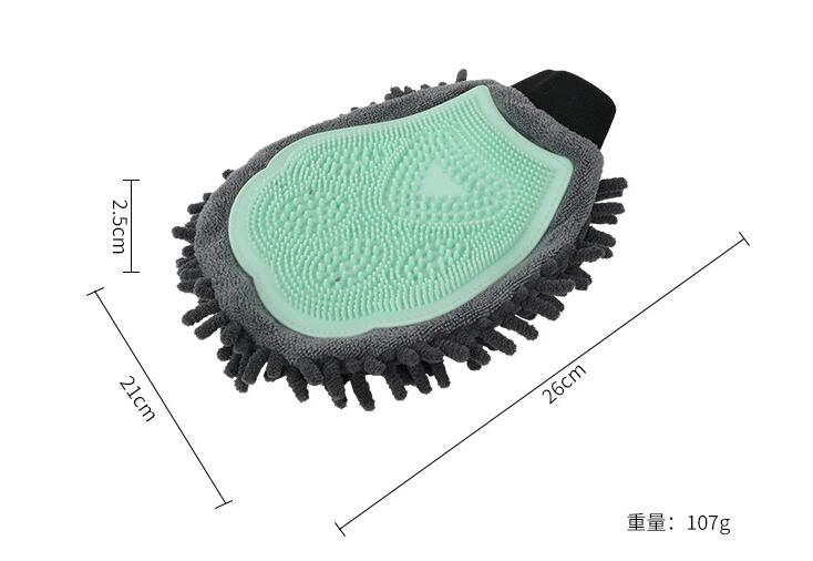 Doppelseitige Pet Shower Gloves – Reinigungs- & Massagehandschuhe für Hunde & Katzen