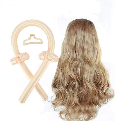 Lockenband ohne Hitze (Heatless Curling Rod Headband) – Haarband/Lockenstab zum Locken ohne Wärme, mit Ribbon-Haarrollern; weiches Schlaf-Haarband
