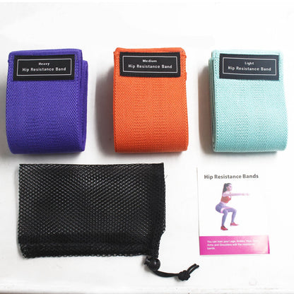 Widerstandsband / Fitnessband für Körperformung – ideal für Kniebeugen, Hip-Training (Po-Training), Yoga und Fitness; Stretch- und Resistance-Band.