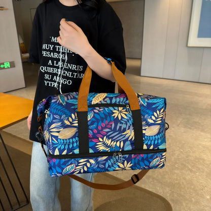 Reisetasche mit Canvas-Print (bedruckte Canvas-Reisetasche).