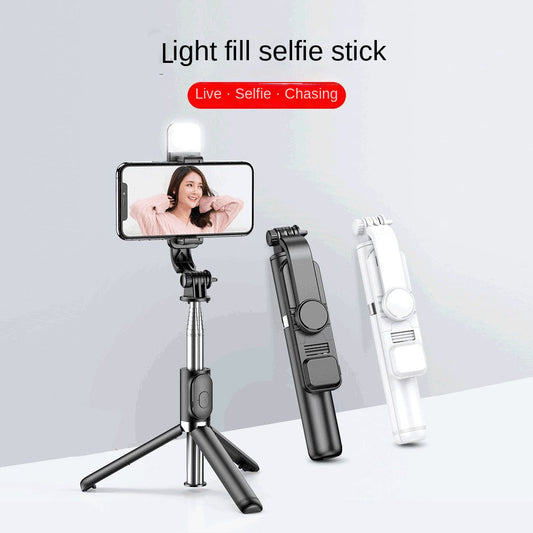 Bluetooth Selfie Stick mit LED-Fülllicht – Ausziehbar & Universal Handy-Stativ