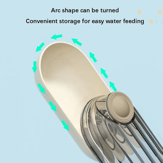 Tragbare Hunde-Wasserflasche mit Spender (2-in-1) – auslaufsicherer Trinkbecher für Hund & Katze; multifunktionaler Trinknapf und Futterspender für unterwegs.