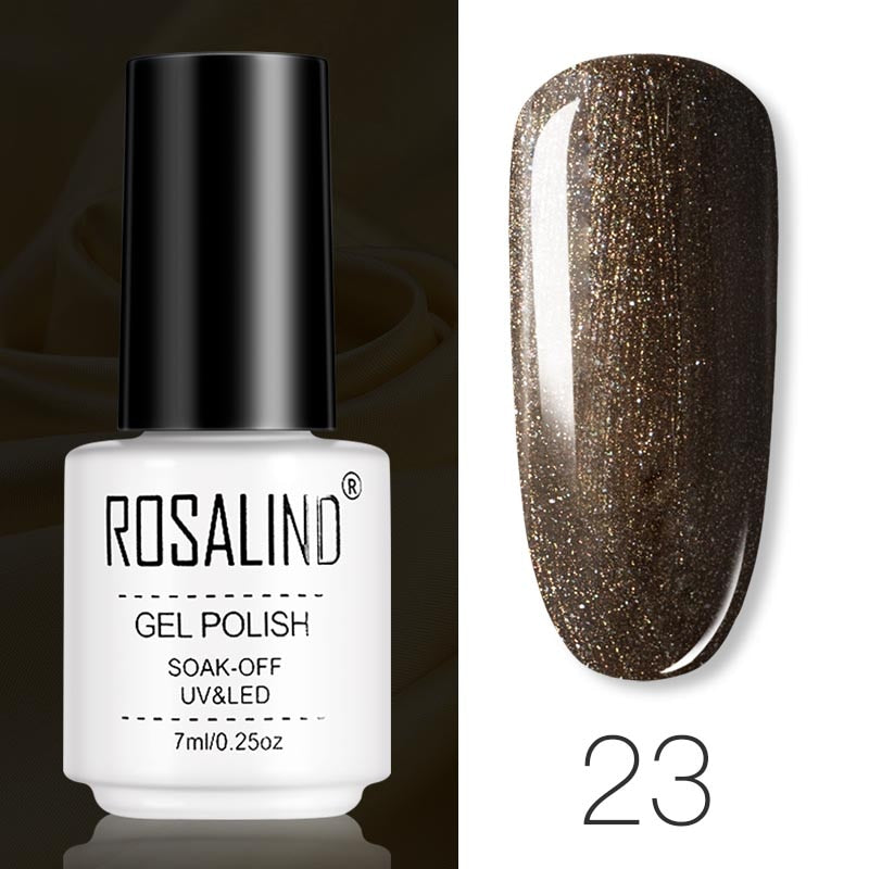 ROSALIND Gel Polish Set – Semi-Permanent UV/LED Gel Nagellack + Top Coat (Soak Off) | Maniküre & Nail Art
