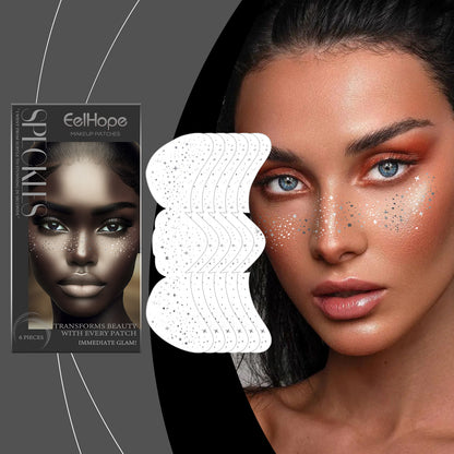 Eelhope Freckle Spot Makeup Patches – Glitzer Spot Tattoo Sticker für Sommersprossen-Look & Kontur (Easy Apply)