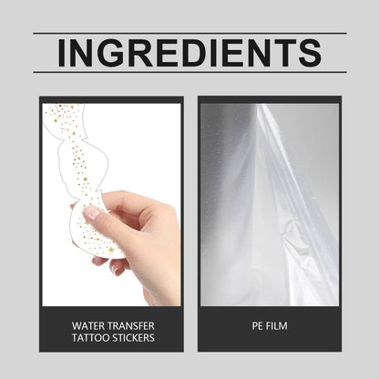 Eelhope Party Freckle Tattoo Sticker – Natürliche Sommersprossen mit Glitter Spots (Water-Transfer, wasserfest & langanhaltend)