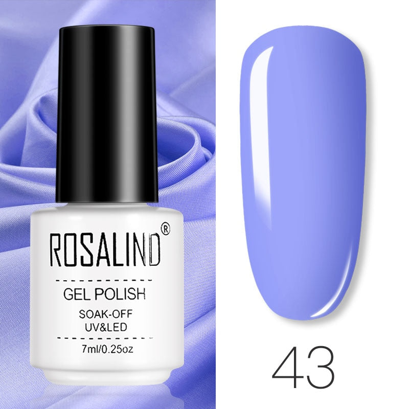 ROSALIND Gel Polish Set – Semi-Permanent UV/LED Gel Nagellack + Top Coat (Soak Off) | Maniküre & Nail Art