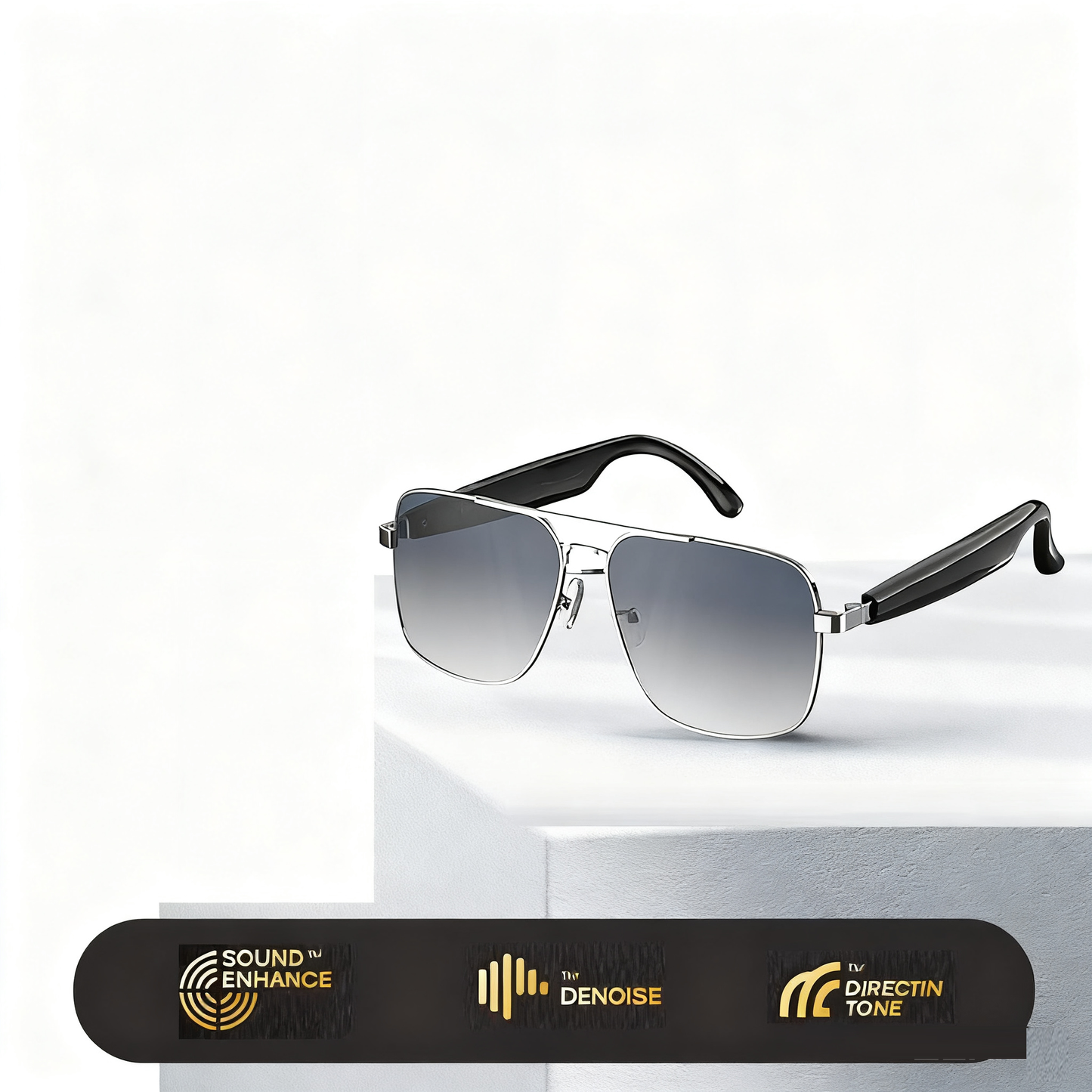 HY-C8 AI Übersetzungs-Bluetooth-Brille – Kabellose Smart Glasses mit Simultanübersetzung (75 Sprachen)