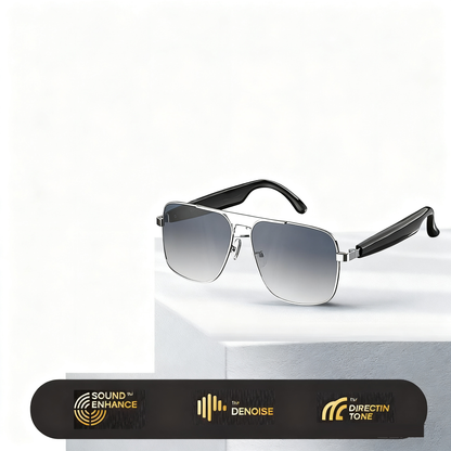 HY-C8 AI Übersetzungs-Bluetooth-Brille – Kabellose Smart Glasses mit Simultanübersetzung (75 Sprachen)