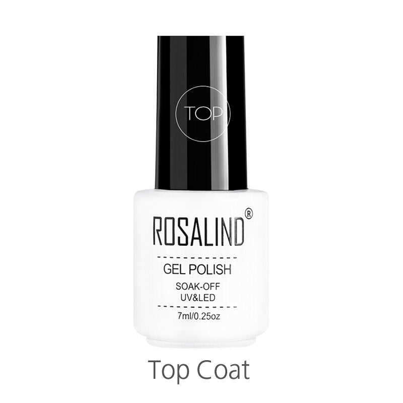 ROSALIND Gel Polish Set – Semi-Permanent UV/LED Gel Nagellack + Top Coat (Soak Off) | Maniküre & Nail Art