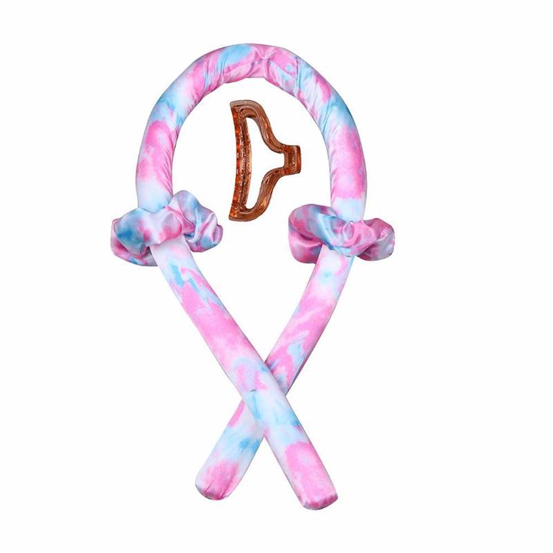 Lockenband ohne Hitze (Heatless Curling Rod Headband) – Haarband/Lockenstab zum Locken ohne Wärme, mit Ribbon-Haarrollern; weiches Schlaf-Haarband