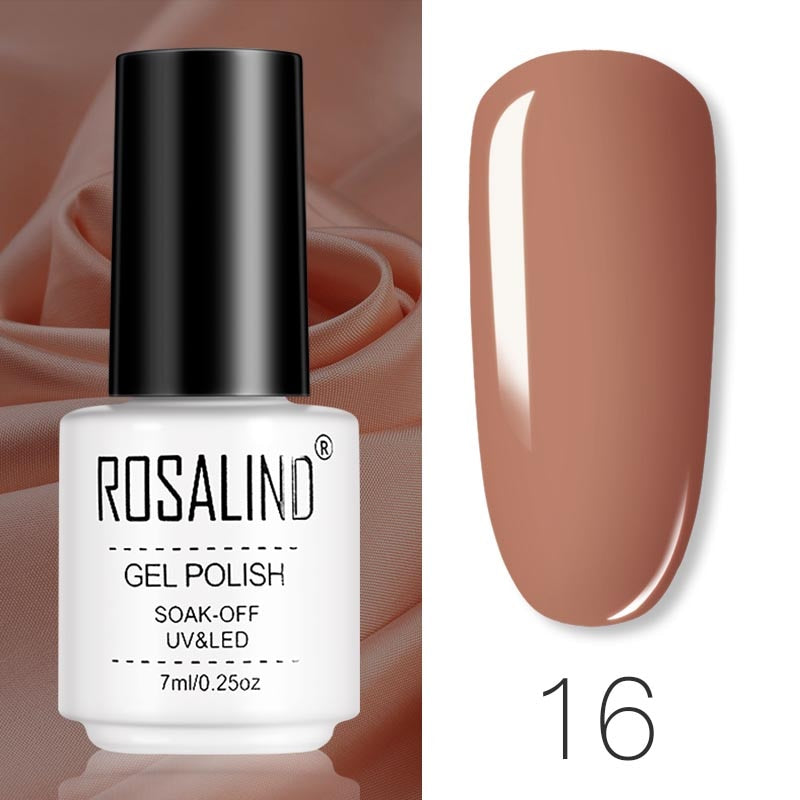 ROSALIND Gel Polish Set – Semi-Permanent UV/LED Gel Nagellack + Top Coat (Soak Off) | Maniküre & Nail Art