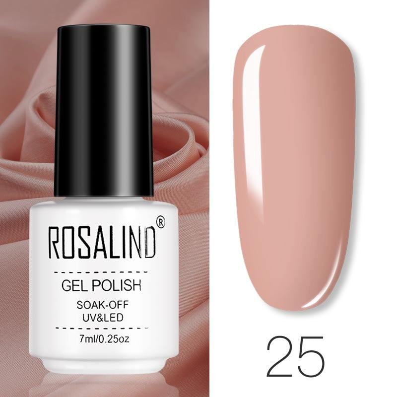 ROSALIND Gel Polish Set – Semi-Permanent UV/LED Gel Nagellack + Top Coat (Soak Off) | Maniküre & Nail Art