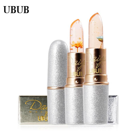 UBUB Jelly Lipstick – Feuchtigkeitsspendender Lipstick in Nude-Look (wasserfest, langanhaltend) | Pink & Orange