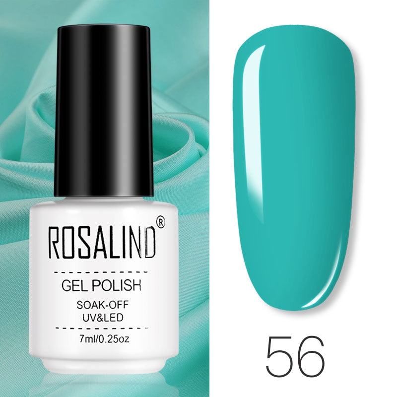 ROSALIND Gel Polish Set – Semi-Permanent UV/LED Gel Nagellack + Top Coat (Soak Off) | Maniküre & Nail Art