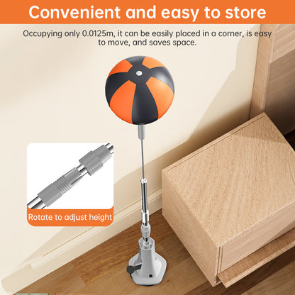 Freistehender Boxsack mit verstellbarer Höhe (45–67 Zoll) – Reflex-Trainingsball für Boxen, Home-Gym und Fitness.