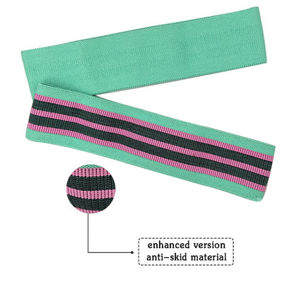 Widerstandsband / Fitnessband für Körperformung – ideal für Kniebeugen, Hip-Training (Po-Training), Yoga und Fitness; Stretch- und Resistance-Band.