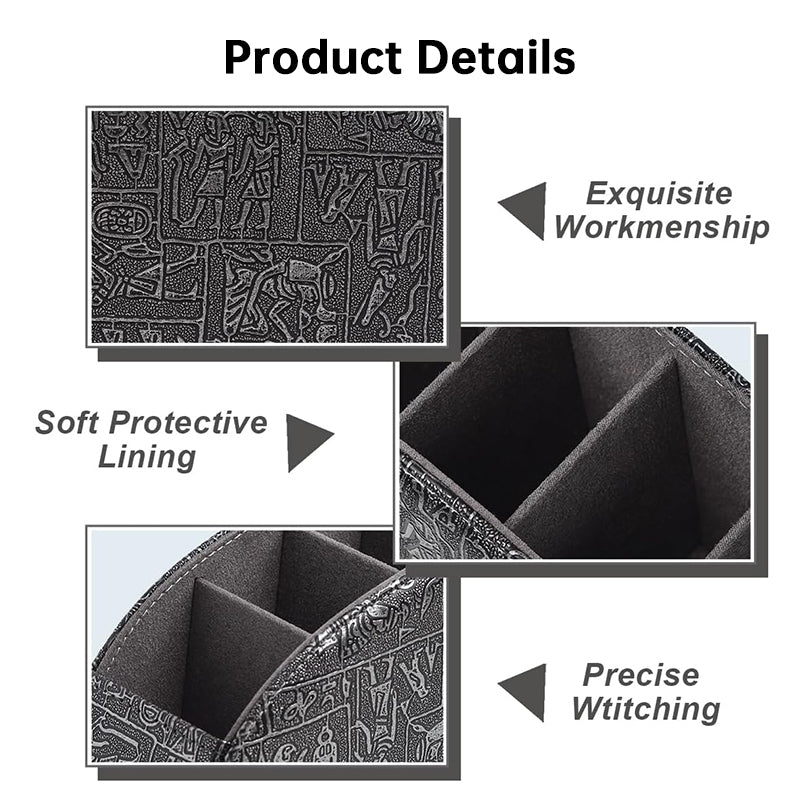 5-Fach Fernbedienungs-Halterbox – Schreibtisch-Organizer für TV-, Media-Player-, Heizungs- und Game-Controller-Fernbedienungen.