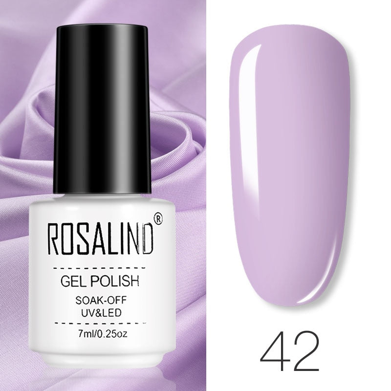 ROSALIND Gel Polish Set – Semi-Permanent UV/LED Gel Nagellack + Top Coat (Soak Off) | Maniküre & Nail Art