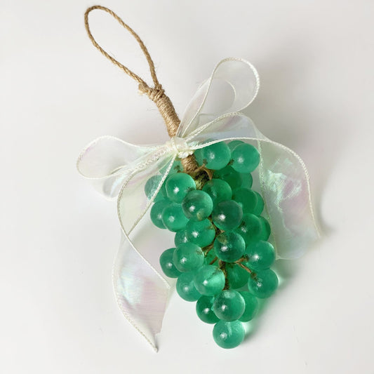 Transparente Kristall-Trauben-Seife Geschenkbox-Set – handgemachte Traubencluster-Duftseife; Aromatherapie-Hängeornament, Handwaschseife