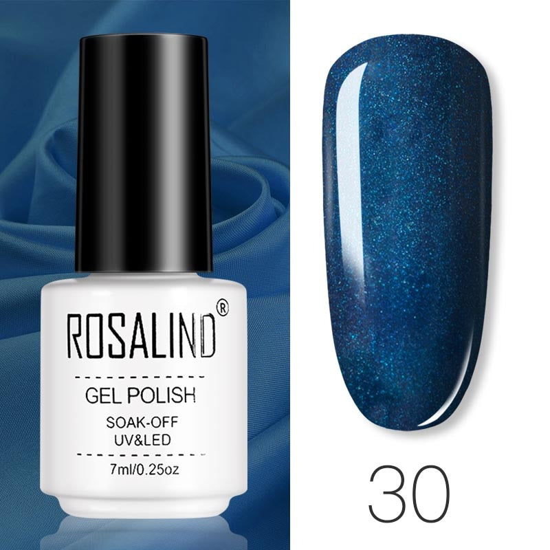 ROSALIND Gel Polish Set – Semi-Permanent UV/LED Gel Nagellack + Top Coat (Soak Off) | Maniküre & Nail Art