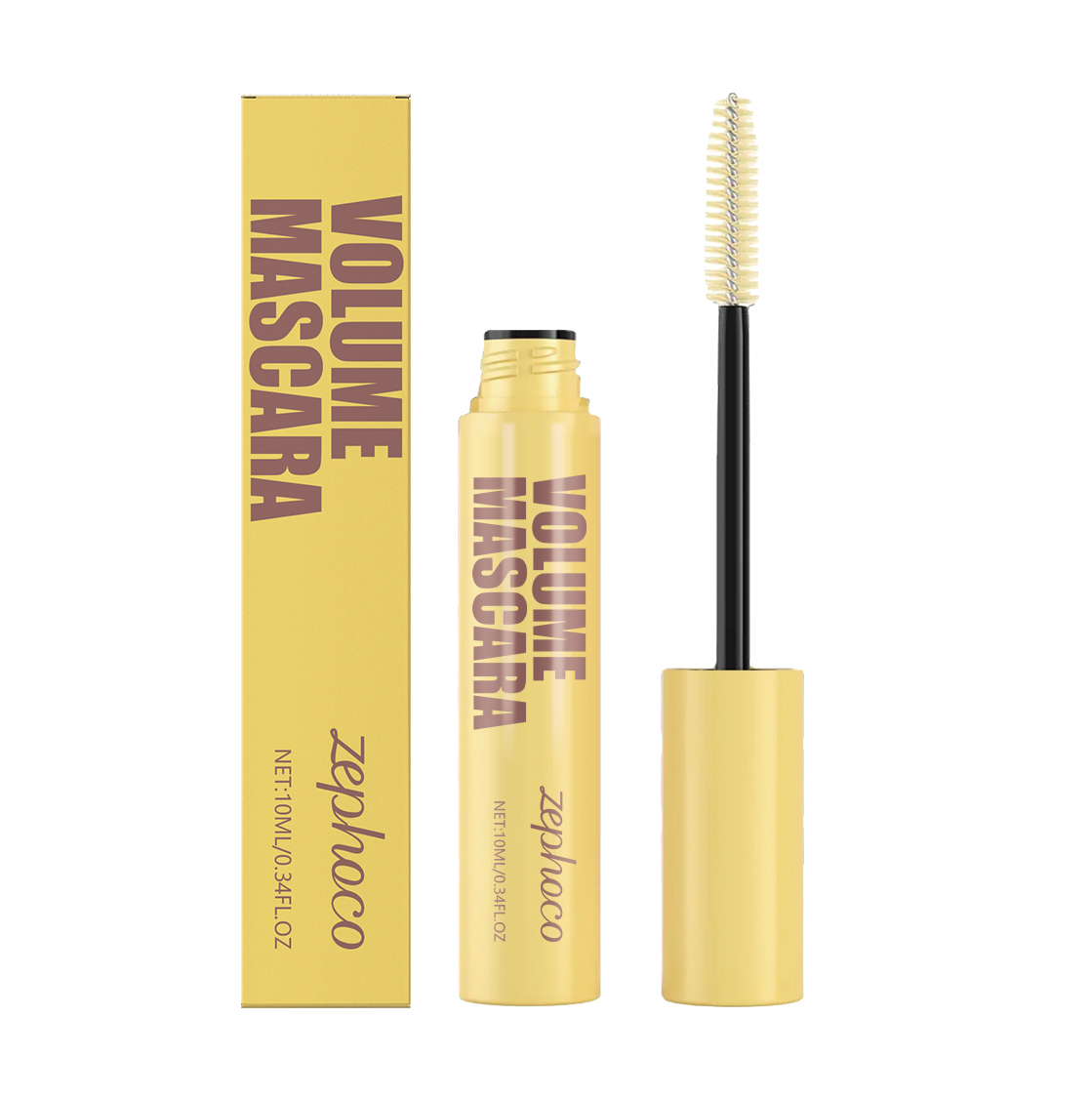 zephoco Thick & Slender Mascara – Natürlicher Look, definierte Fülle (ohne Klümpchen) & schweißresistent