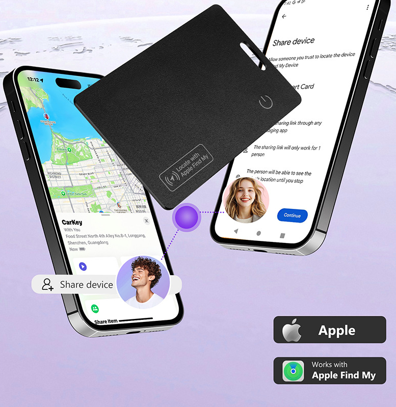 Ultradünne Anti-Loss Tracking Card – Kabellos ladbar & Ortungshelfer