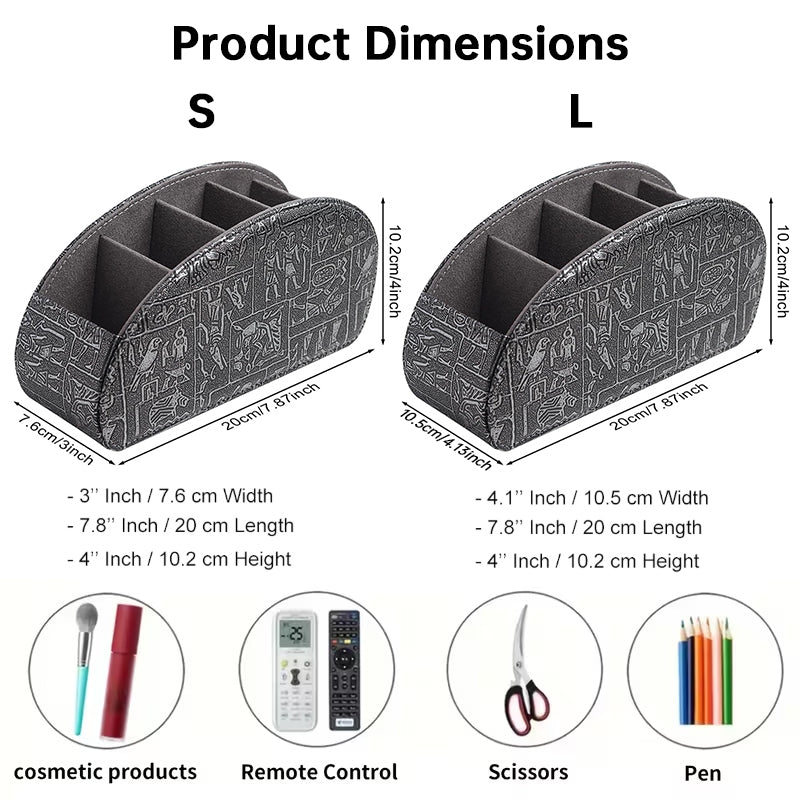 5-Fach Fernbedienungs-Halterbox – Schreibtisch-Organizer für TV-, Media-Player-, Heizungs- und Game-Controller-Fernbedienungen.